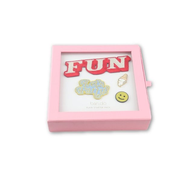Ban.do Enamel Pin and Patch Flare 3 Piece Pack - NEW - Picture 1 of 3